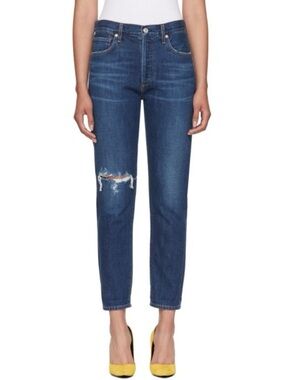 Citizens Of Humanity Liya Dark High-Rise Women's Jeans Dark Blue 32